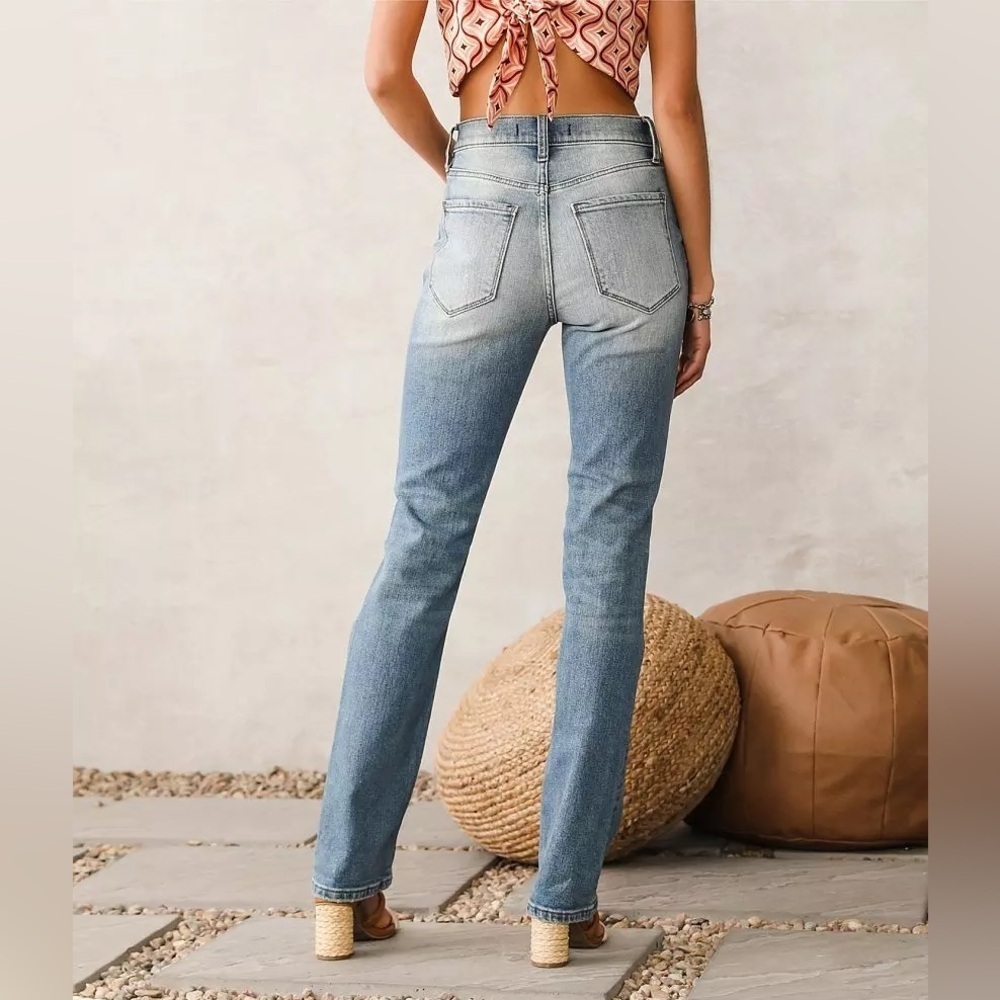 Women’s WILLOW & ROOT The Rise Up Stretch Jean- Size 24 / 29 inseam - Picture 4 of 9